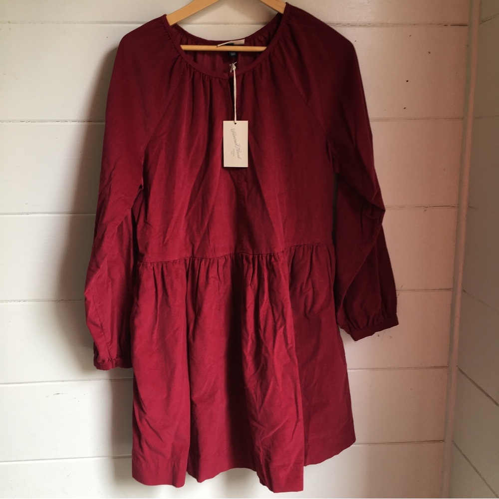 NWT Corduroy Babydoll Dress